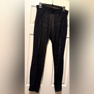 Jessica Simpson Black Patterned Pants